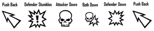 Dés de blocage Blood Bowl